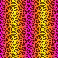 neon leopard seamless mönster. ljus färgad prickig bakgrund. vektor regnbåge djur print.