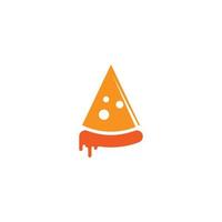 Pizza-Symbol-Logo-Design-Vektor-Vorlage vektor
