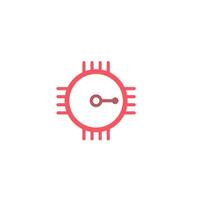 Schaltungstechnologie-Logo-Icon-Design-Vektor vektor