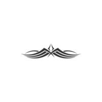 Tattoo-Symbol-Logo-Design-Vorlage-Vektor-Illustration vektor