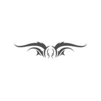 Tattoo-Symbol-Logo-Design-Vorlage-Vektor-Illustration vektor