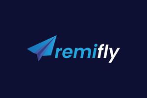 Remifly Überweisungsbuchhaltung Logo Vorlage kostenloser Vektor