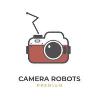 moderner Vintage-Kamera-Roboter-Vektor vektor
