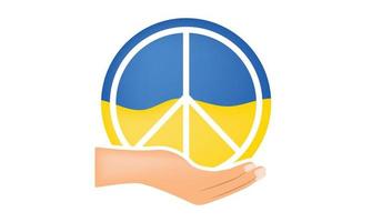 tredje världskriget Ukraina Ryssland konflikt fred flagg nation vektor Ukraina kriget ukrainska logotypen