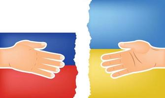 tredje världskriget Ukraina Ryssland konflikt fred flagg nation vektor Ukraina kriget ukrainska logotypen