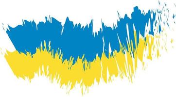 Shutterstock Illustration Stok ukrainische Flagge gelb blau lackiert vektor