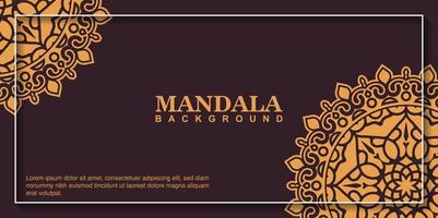flaches Mandala-Hintergrundkonzeptdesign vektor