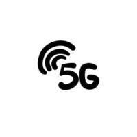 handgezeichneter gekritzel 5g illustrationsvektor vektor