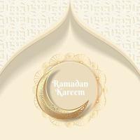 ramadan kareem social media post mit islamischem musterhintergrund. vektor