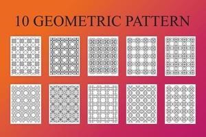 geometrischer abstrakter mustersatz vektor