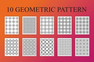 Malbuch für Erwachsene mit geometrischem Muster vektor