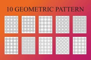 digitales Papier mit geometrischem Muster vektor