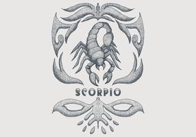 Vintage Skorpion Sternzeichen