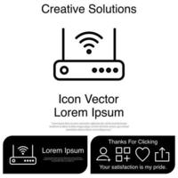 router ikon vektor eps 10