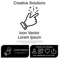 snap finger icon vektor eps 10