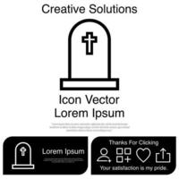 Tombstone icon vektor eps 10