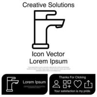 Leitungswasser-Icon-Vektor eps 10 vektor