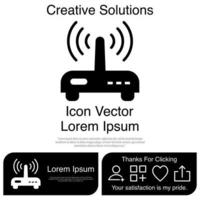 Router-Icon-Vektor eps 10 vektor