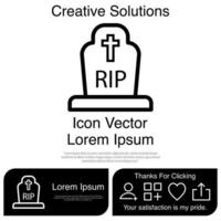 Tombstone icon vektor eps 10