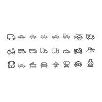 Transportmittel Symbole Vektordesign