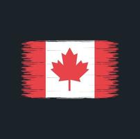 kanada flagga penseldrag. nationell flagga vektor