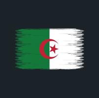 algeriska flaggan penseldrag. nationell flagga vektor