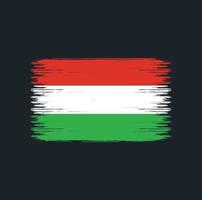 Pinselstriche der ungarischen Flagge. Nationalflagge vektor