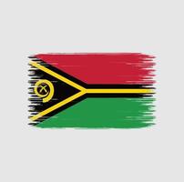 Pinselstriche der Vanuatu-Flagge. Nationalflagge vektor