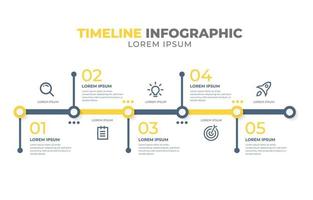 Timeline-Infografik-Vorlage vektor