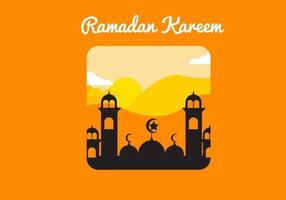 ramadan kareem gruß schöner schriftzug für banner islamischen hintergrund. islamische Hintergrundvorlage vektor