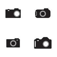 Kamera-Icon-Set. Fotografie-Icons gesetzt. Überwachungskamera-Symbol. Foto- und Videosymbol. Multimedia-Icon-Set flache Linie Vektor-Icons vektor