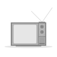 gammal tv. TV som användes på femtiotalet vektor