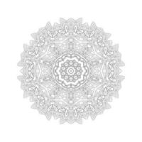 schöne Linie Kunst-Mandala-Vektor vektor