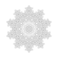 elegant linjekonst mandala design vektor