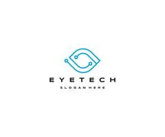 Eye-Tech-Logo-Icon-Design-Vorlage vektor