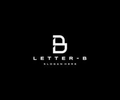 bokstaven b logotyp ikon formgivningsmall vektor