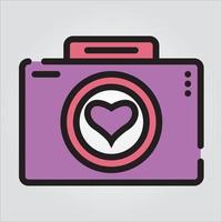 isolierte Fotografie der Liebe skalierbare Vektorgrafiken vektor