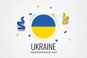 ukraine unabhängigkeitstag illustrationsschablonendesign vektor