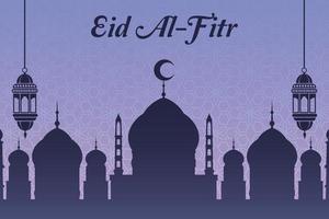 eid al fitr bakgrundsdesign vektor