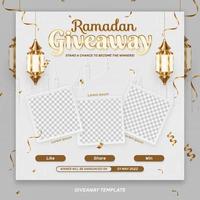 ramadan giveaway sociala medier mall vektor