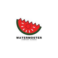 Wassermelonen-Logo-Vektorvorlage vektor