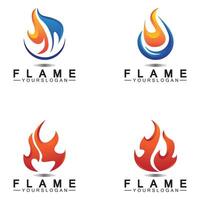 Feuerflamme Logo Symbol Vektor Design-Vorlage