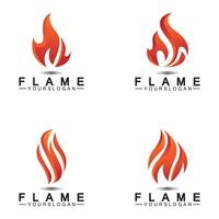 Feuerflamme Logo Design Vektor Vorlage