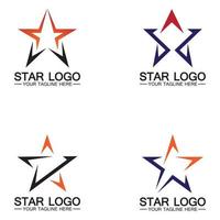 Stern Logo Vorlage Vektor Icon Illustration Design-Vektor