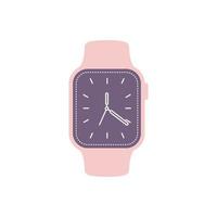 flache illustration der smartwatch. sauberes Icon-Design-Element auf isoliertem weißem Hintergrund vektor