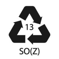 Batterie-Recycling-Symbol 13 Soz. Vektor-Illustration vektor