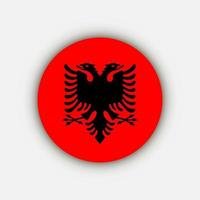 Land Albanien. Albanien-Flagge. Vektor-Illustration. vektor