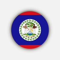 Land Belize. Belize-Flagge. Vektor-Illustration. vektor