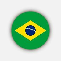 Land Brasilien. Brasilien-Flagge. Vektor-Illustration. vektor