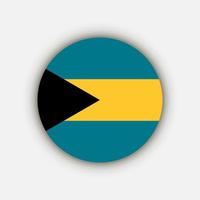 Land Bahamas. Bahamas-Flagge. Vektor-Illustration. vektor